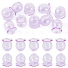10Pcs Glass Bead Caps for Wind Chimes Making GLAA-BY0001-05G-1