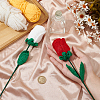 Flower Cotton with Iron Knitted Costume Ornament Accessories DIY-WH0570-09C-3