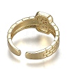 Brass Micro Pave Clear Cubic Zirconia Cuff Rings RJEW-H538-02G-B-2