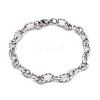 Tarnish Resistant 304 Stainless Steel Figaro Chain Bracelets BJEW-P237-24P-4