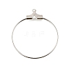 Rack Plating Brass Ring Hoop Earrings KK-L125-01P-1