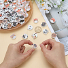 100Pcs 10 Styles Wood Beads WOOD-WR0001-11-3