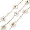 Flower Ion Plating(IP) 304 Stainless Steel Link Chains CHS-Q007-01G-1