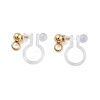 202 Stainless Steel Clip-on Earrings Findings STAS-B072-17G-1