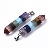 Assembled Gemstone Pendants G-N331-003-2