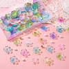 160Pcs 8 Styles Acrylic Bead Caps OACR-TA0004-53A-5