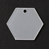 Transparent Acrylic Pendants TACR-WH0001-70-1