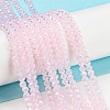 Baking Painted Transparent Glass Beads Strands DGLA-A034-J2mm-B04-2