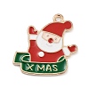 Christmas Light Gold Plated Alloy Enamel Pendants ENAM-M219-02KCG-1