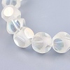 Electroplate Glass Beads Strands LAMP-K029-03-2