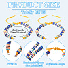 Handmade Polymer Clay Bead Bracelets Making AJEW-TAC00107-3
