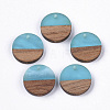 Resin & Walnut Wood Pendants X-RESI-S358-02C-C01-1
