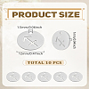 10Pcs 304 Stainless Steel Charms STAS-LP0003-19D-2