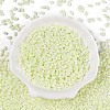 Opaque Colours Luster Glass Seed Beads SEED-T006-02J-1