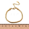 304 Stainless Steel Boston Link Chains Bracelets for Women BJEW-A158-02F-G-5