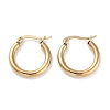 Ring 304 Stainless Steel Hoop Earrings for Women Men EJEW-B049-01A-G-1