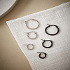 6 Pairs 6 Style Stainless Steel Ring Hoop Earrings for Women EJEW-LP0001-41-3