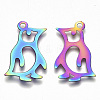 Ion Plating(IP) 201 Stainless Steel Pendants STAS-R114-031-2