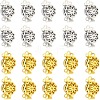 20Pcs 2 Colors Brass Box Clasps KK-CA0001-75-1
