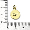 Eye Theme Brass Micro Pave Cubic Zirconia Pendants KK-H475-58G-01-3
