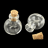 Flat Round Glass Bottle for Bead Containers X1-AJEW-R045-06-1