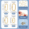 8Pcs 4 Styles 304 Stainless Steel Locking Carabiner STAS-TA0005-53-4