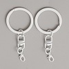 Spray Painted Iron Keychain Swivel Clasps FIND-WH0111-355A-1