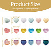 60Pcs 15 Style Transparent and Opaque Resin Cabochons CRES-CD0001-06-3