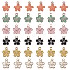 Light Gold Plated Alloy Enamel Pendants PALLOY-SC0002-42-1