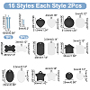 32Pcs 16 Styles Aluminum Heat Transfer Pendants ALUM-WR0001-03-2