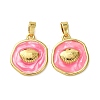 Brass Enamel Pendants KK-F911-01C-G05-1