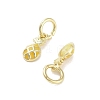 Rack Plating Brass Enamel Charms KK-M293-45G-2