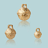30Pcs 3 Styles Brass Bell Pendants KKB-CN0001-01-6