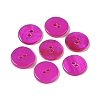 Spray Paint Natural Freshwater Shell Button BSHE-H018-15B-1