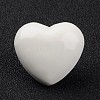 No Hole Spray Painted Brass Heart Chime Beads KK-M175-17-1