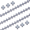2 Strands Electroplated Non-Magnetic Synthetic Hematite Beads Strands G-FH0002-58-1