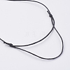Adjustable Cotton Waxed Cord Pendant Necklaces X-NJEW-JN02105-4