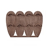 2-Tier 8-Slot Wood Jewelry Display Stands ODIS-A014-01B-2