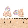 Easter Alloy Enamel Pendants ENAM-I055-01KCG-07-3
