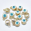 Light Gold Plated Alloy Charms LS-ENAM-S117-27C-1