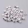 Acrylic Horizontal Hole Letter Beads OACR-YW0002-08R-1