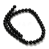 Natural Black Onyx(Dyed & Heated) Beads Strands G-H329-C06-8mm-3