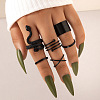 Alloy Snake Gothic Stackable Finger Rings Set for Women FIND-PW0009-02D-1