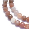 Natural Sunstone Beads Strands G-K310-C08-8mm-2