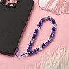 Rondelle Glass & Polymer Clay Rhinestone Beads Phone Hand Strap Chains HJEW-YW0001-05B-5