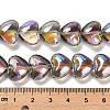 Electroplate Glass Beads Strands EGLA-B008-01A-HR02-4