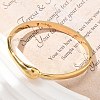 304 Stainless Steel Hinged Bangles for Women AJEW-P127-14G-3