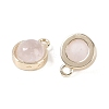 Natural Rose Quartz Pendants G-K372-03G-12-2