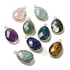 Natural Mixed Gemstone Faceted Pendents G-K354-03KCG-1