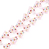 Handmade Bumpy Glass Beads Strands LAMP-F032-08H-1